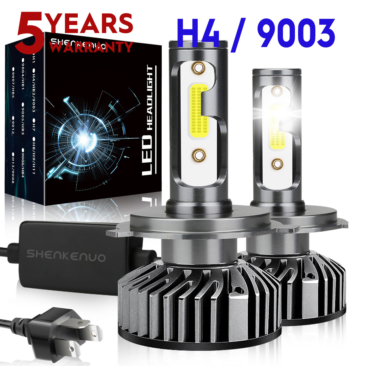 H4 9003 LED Headlight Bulbs 2x For Toyota Tacoma Pre Runner Cab Pickup 1997-2015