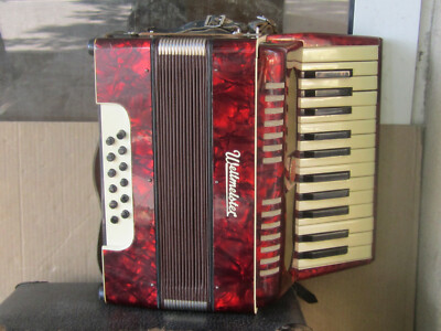 Akkordeon Russische UdSSR Razno Malisches Kinderakkordeon Bass + Hartschale