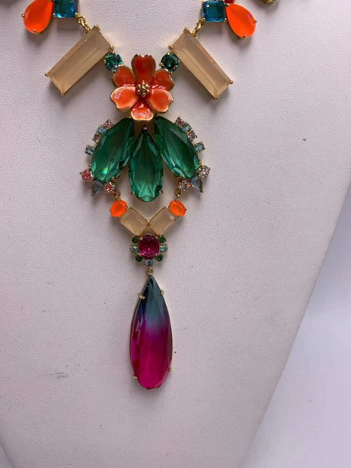 Colar declaração festa jardim tom ouro Kate Spade US$ 248 KSS97b - Imagem 4 de 4