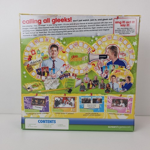 Glee Scene it - DVD Board Game/2011 Family Fun New And Sealed. BNIB - Picture 3 of 4