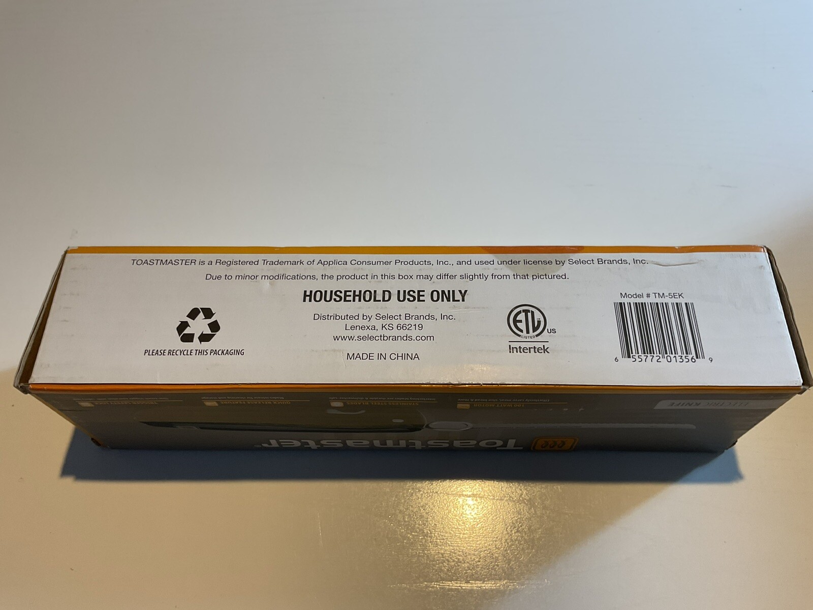 Toastmaster Electric Knife Carving Bread Slice Stainless Steel 100W TM-5EK