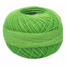 Lizbeth Egyptian Cotton Crochet Thread Size 10 Color 679 Lime Green
