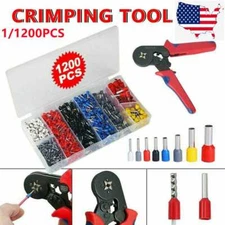 1200PCS Cable Cord Pin End Bootlace Ferrule Terminal  Wire Crimp Connectors