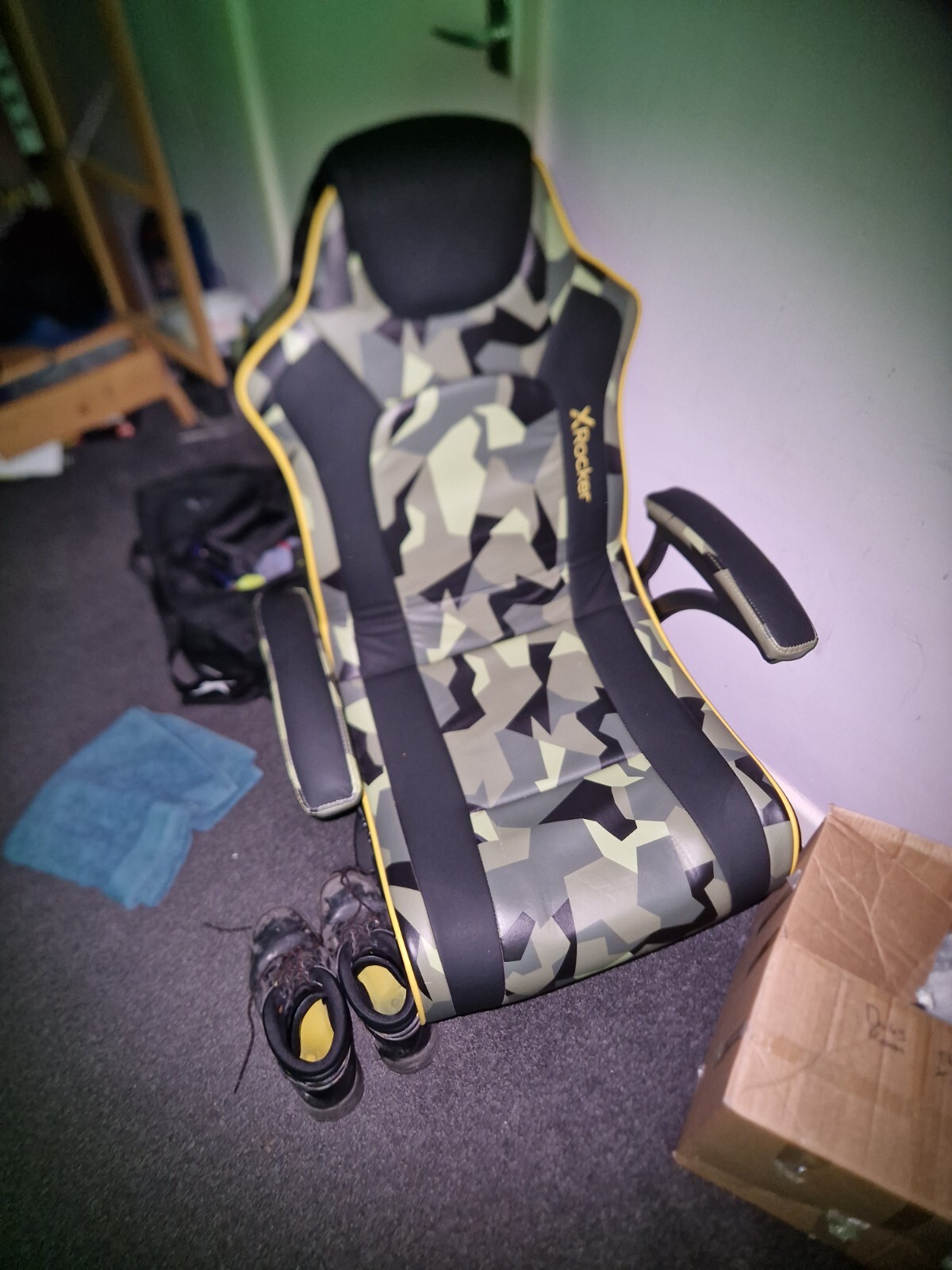 X Rocker Covert Dark Ops 2.1 Wireless Audio Gaming Chair for sale