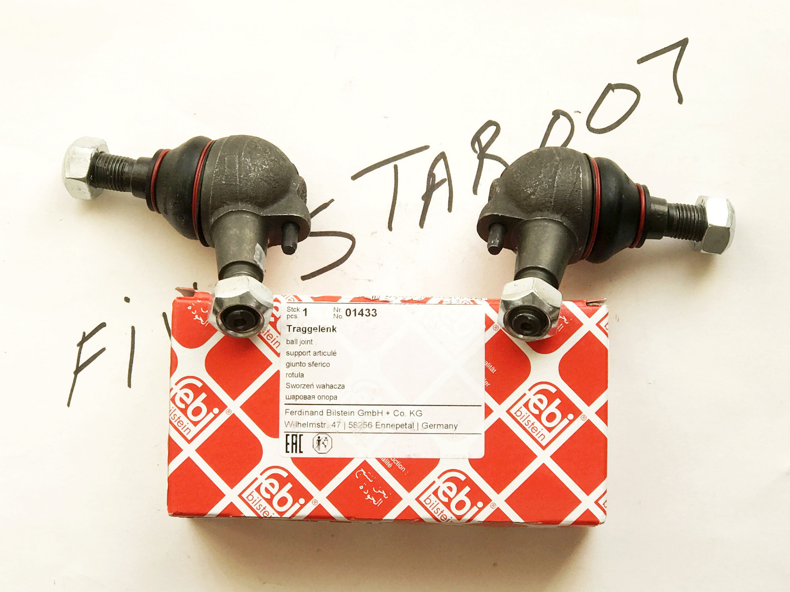 2 FEBI FRONT Lower Control Arm Ball Joint for Mercedes C cLK E S sLK ...