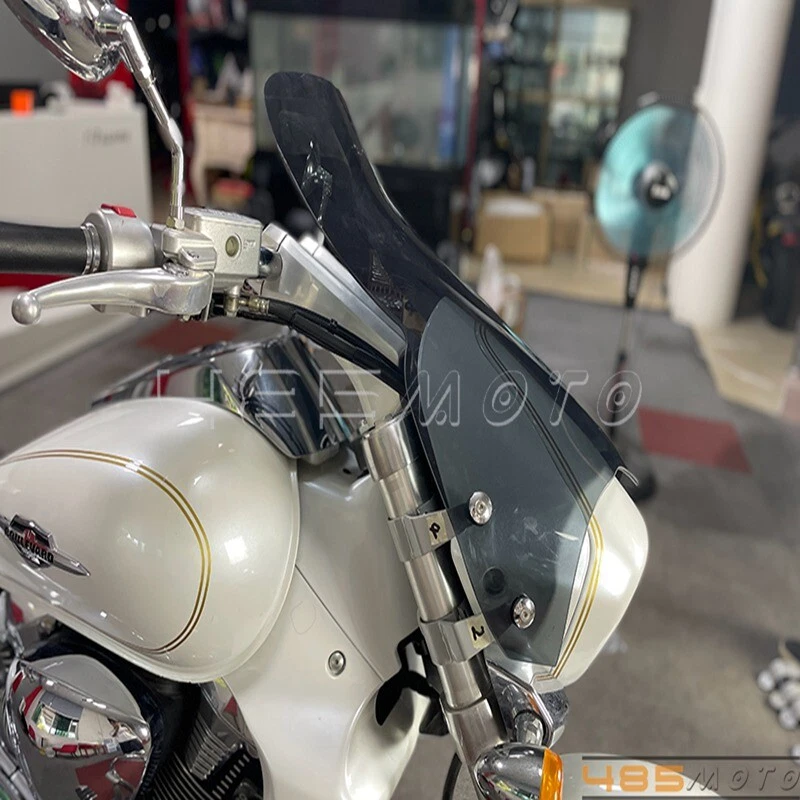 Front Windshield Windscreen W/ Mount Clamps For Suzuki Boulevard M109R 2006-2022 - Image 3 of 4