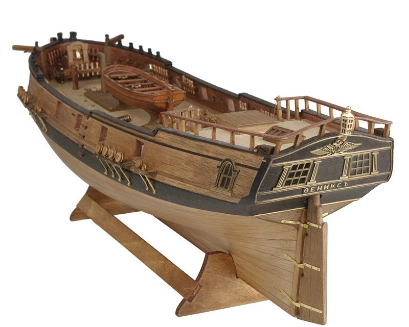 Master Korabel MK0401P DIY Brigantine Phoenix+boat  Wooden Kit ship scale 1:72 - Image 3 of 4