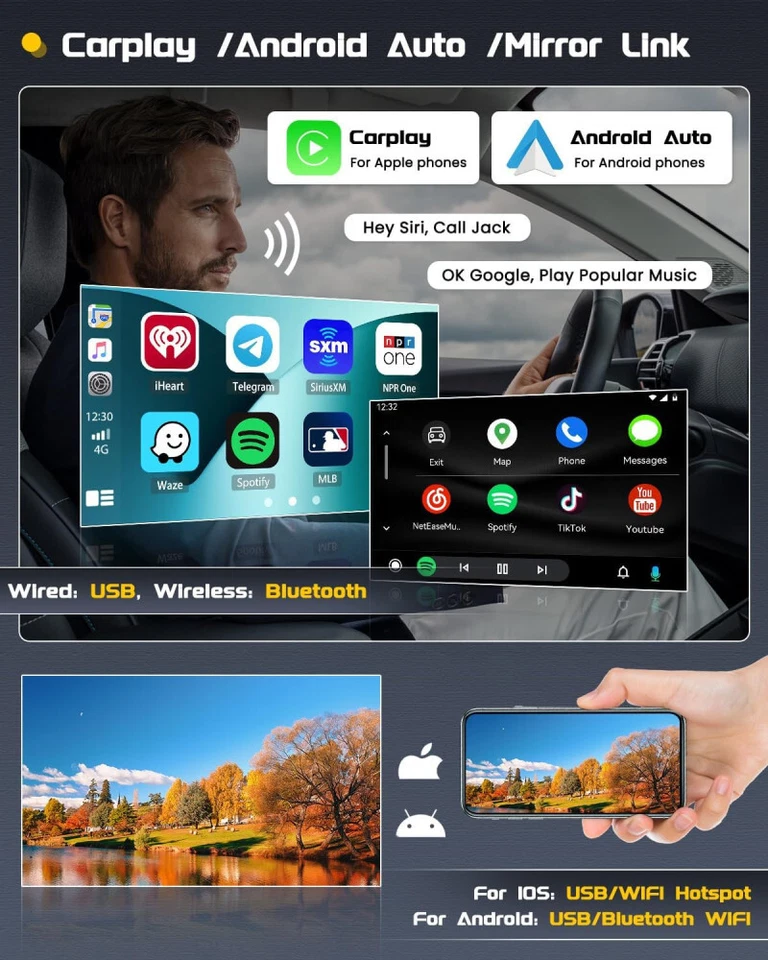 2+32GB Carplay Für Hyundai ix45 Santa Fe 2013-2017 Android 15 Autoradio GPS Navi - Bild 4 von 4