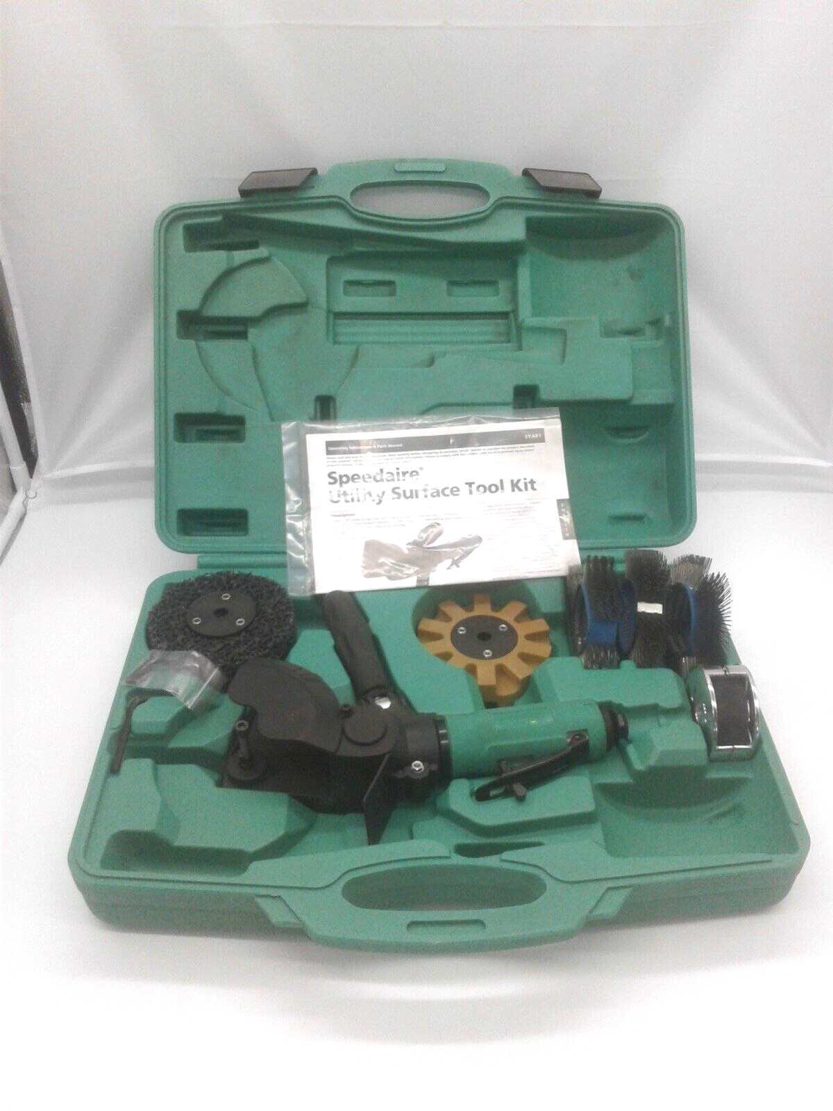 NIB Speedaire 5YAR1 Industrial Duty Pneumatic Surface Grinding Tool Air Grinder
