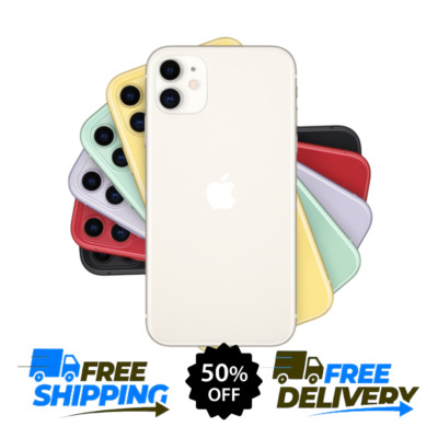 Apple iPhone 11 64GB/128GB - Unlocked, Green/White, Free Shipping