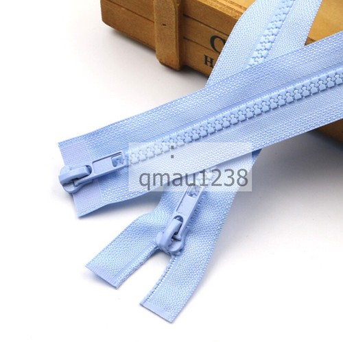 Resin Teeth #5 Zipper Slider Open End TWO WAY ZIP 50CM -200CM For Jacket/Coat - Picture 22 of 23