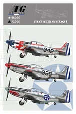 Eye Catcher Mustangs I -  Decal Sheet - 1/72 Scale TG Decals Part#72005