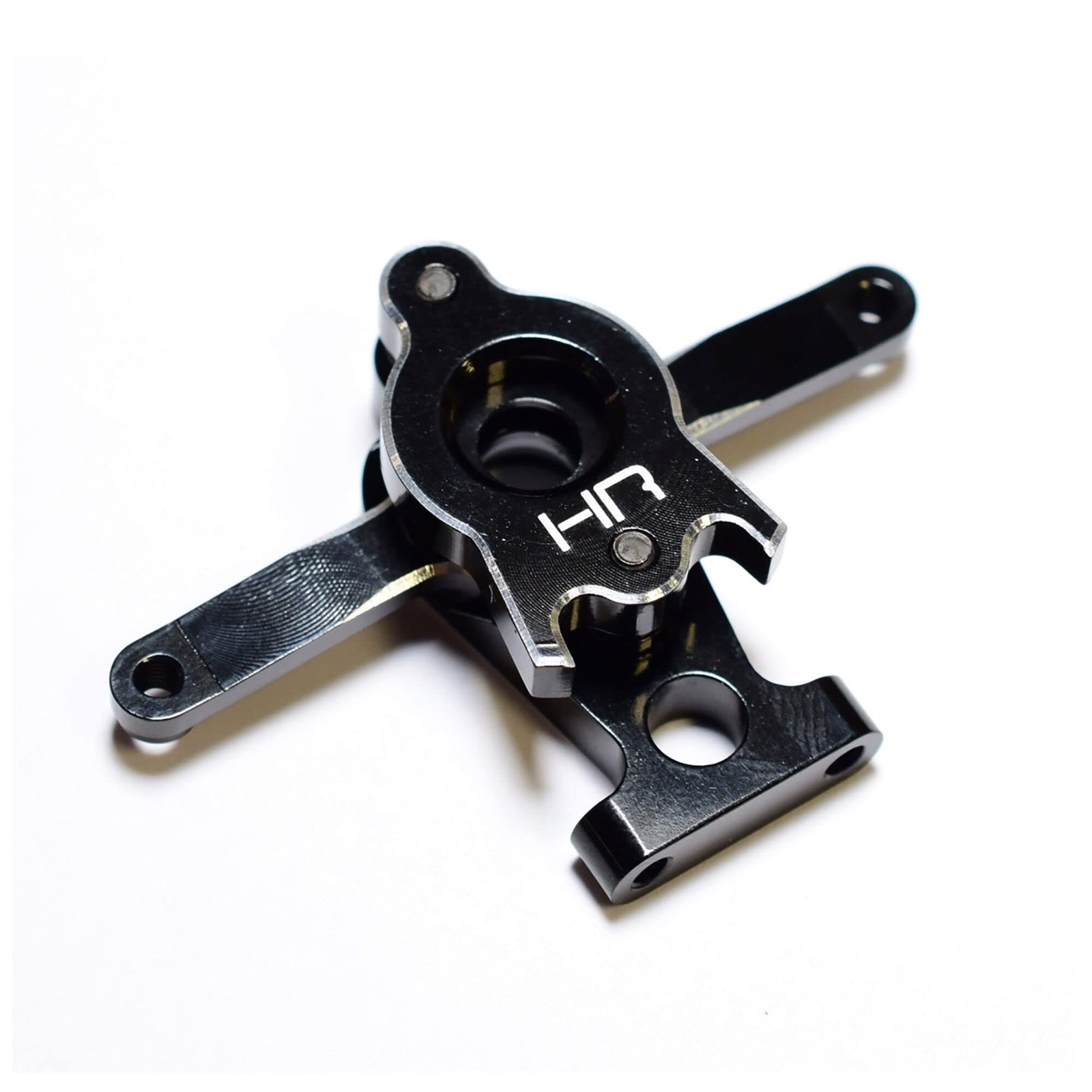 VXS4801 Aluminum Servo Saver Steering Bellcrank (Black) - 1/16 TRA