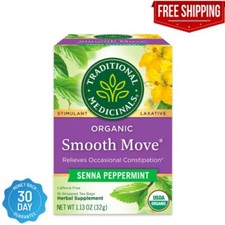 Traditional Medicinals Tea, Organic Smooth Move Peppermint, 16 Tea Bags