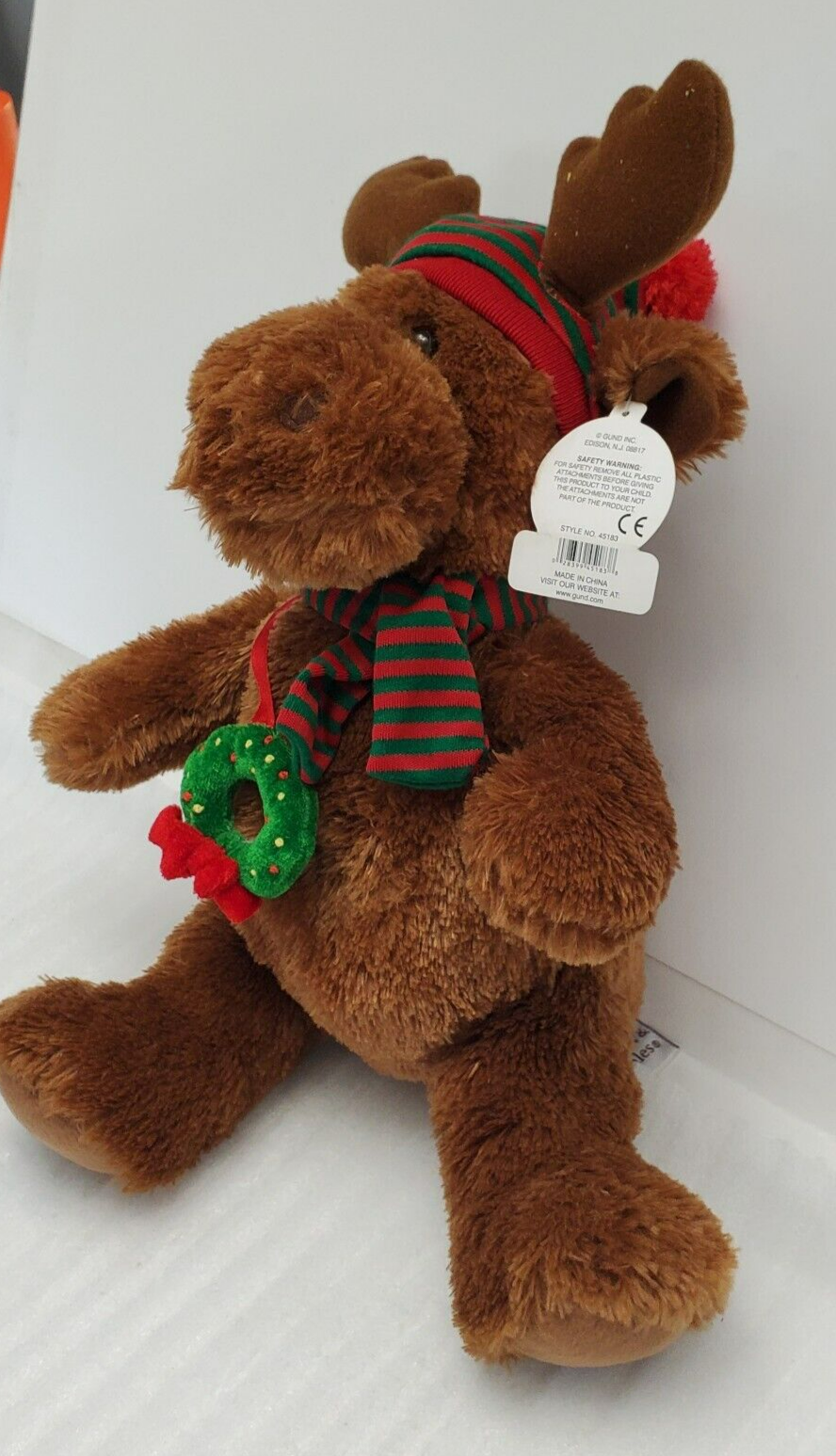 Gund Heads and Tales Reindeer Winter Hat & Scarf Plush 12” 45183 eBay