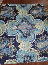 Pottery Barn Blue Green Floral Paisley Standard Sham