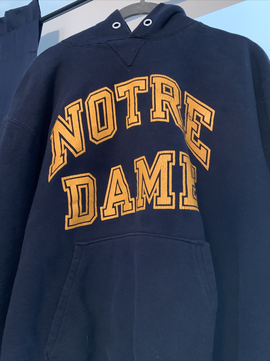 Vintage 80s/90s Champion Notre Dame Hoodie Size XL Made In Vintage 80s/90s Champion Notre Dame Hoodie Size XL Made In