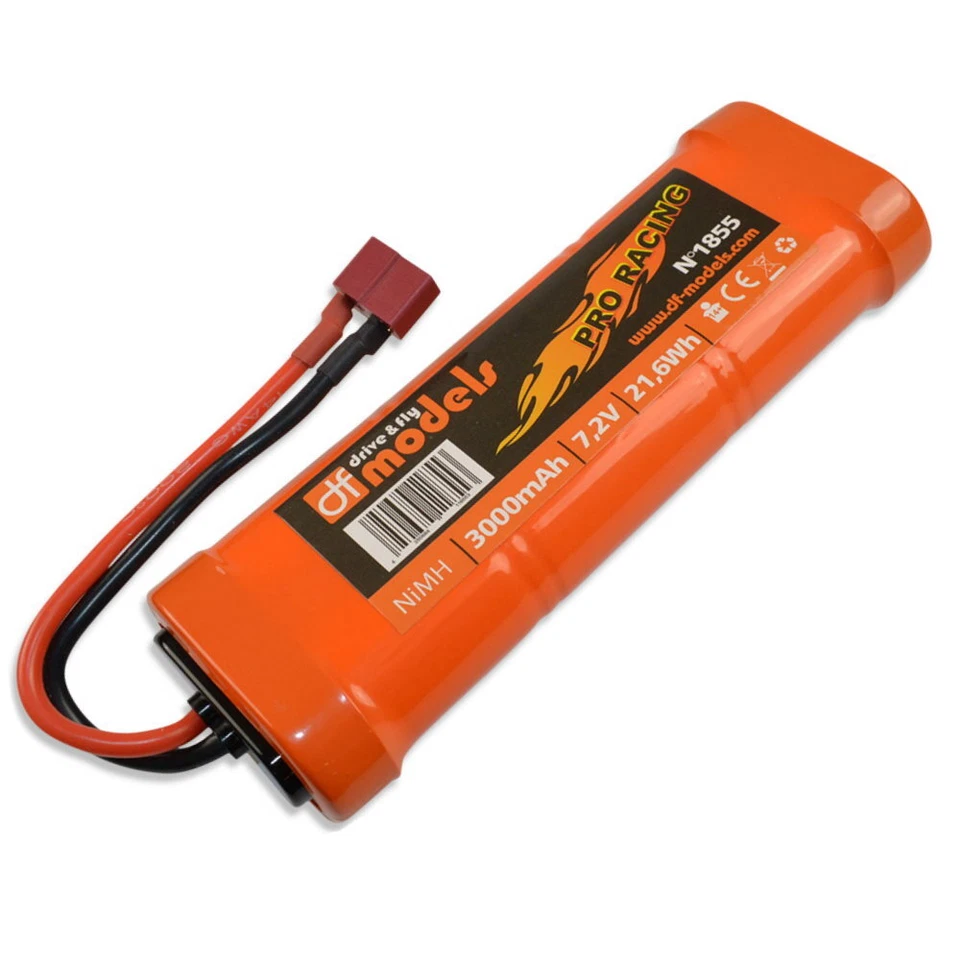 Ni-MH 7,2V 3000mAh Akku Dean T-Plug Stecker Monstertruck, Panzer,Boot, 1855 - Bild 1 von 1