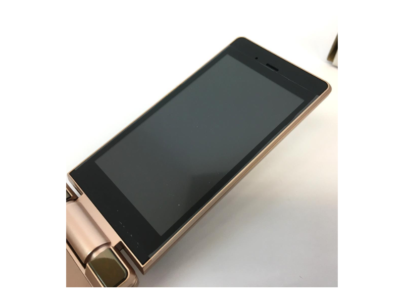 SHARP 501SH AQUOS KEITAI GOLD ANDROID FLIP PHONE 3.4In UNLOCKED