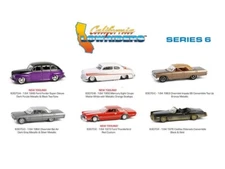 GREENLIGHT 63040 CALIFORNIA LOWRIDERS SERIES 6 SET OF 6 DIECAST CARS 1:64