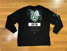 New XXL Nike Boston Celtics 75th Anniversary Championships Long Sleeve Shirt Men