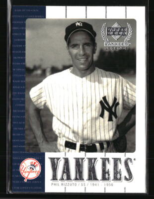 Phil Rizzuto 2000 Upper Deck Yankees Legends #11 Baseball Card