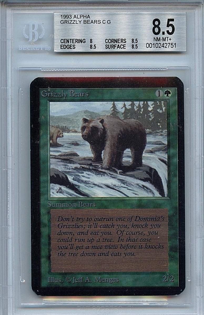 MTG アルファ　灰色熊　Grizzly Bears 英)灰色熊 / Grizzly Bears【ALPHA】 No.199｜MtG通販サイト