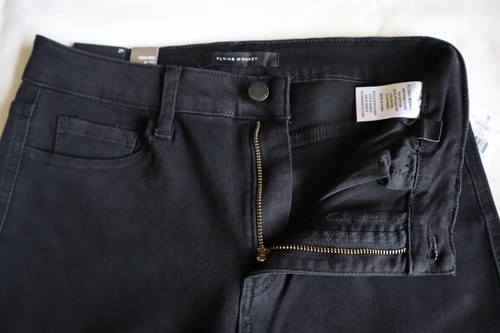 Flying Monkey Buckle Damen 69 $ hoch geschnitten ausgestellt Stretch Jeans schwarz Größe 28 x 34 - Bild 3 von 5