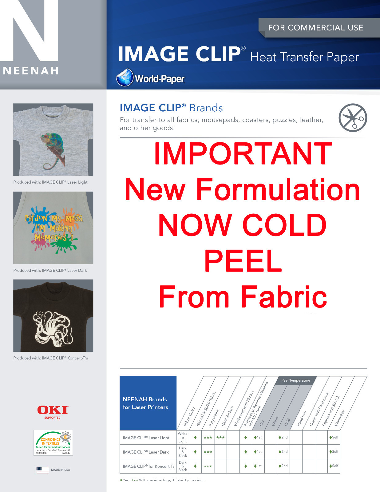 IMAGE CLIP LASER LIGHT Heat TransferPaper 8.5" x 11" and 11" x 17" eBay