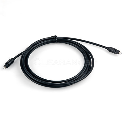 6 Ft Digital Audio Optical Toslink Cable Cord M/M for MD CD DVD HDTV ADAT