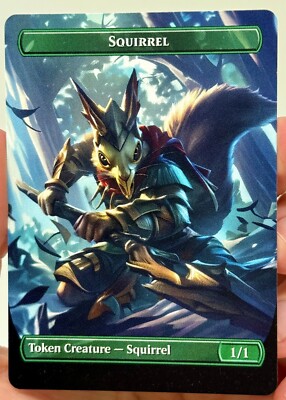Squirrell Token Proxy Card with Custom designed art