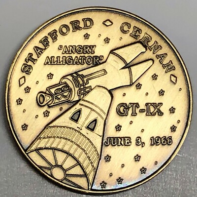 N409       NASA  SPACE  COIN /  MEDAL,  GEMINI    GT-9   STAFFORD, CERNAN