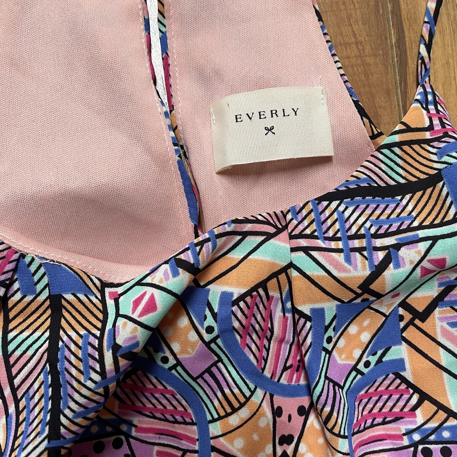 Everly Multicolor Funky Geometric Pattern Dress S… - image 6