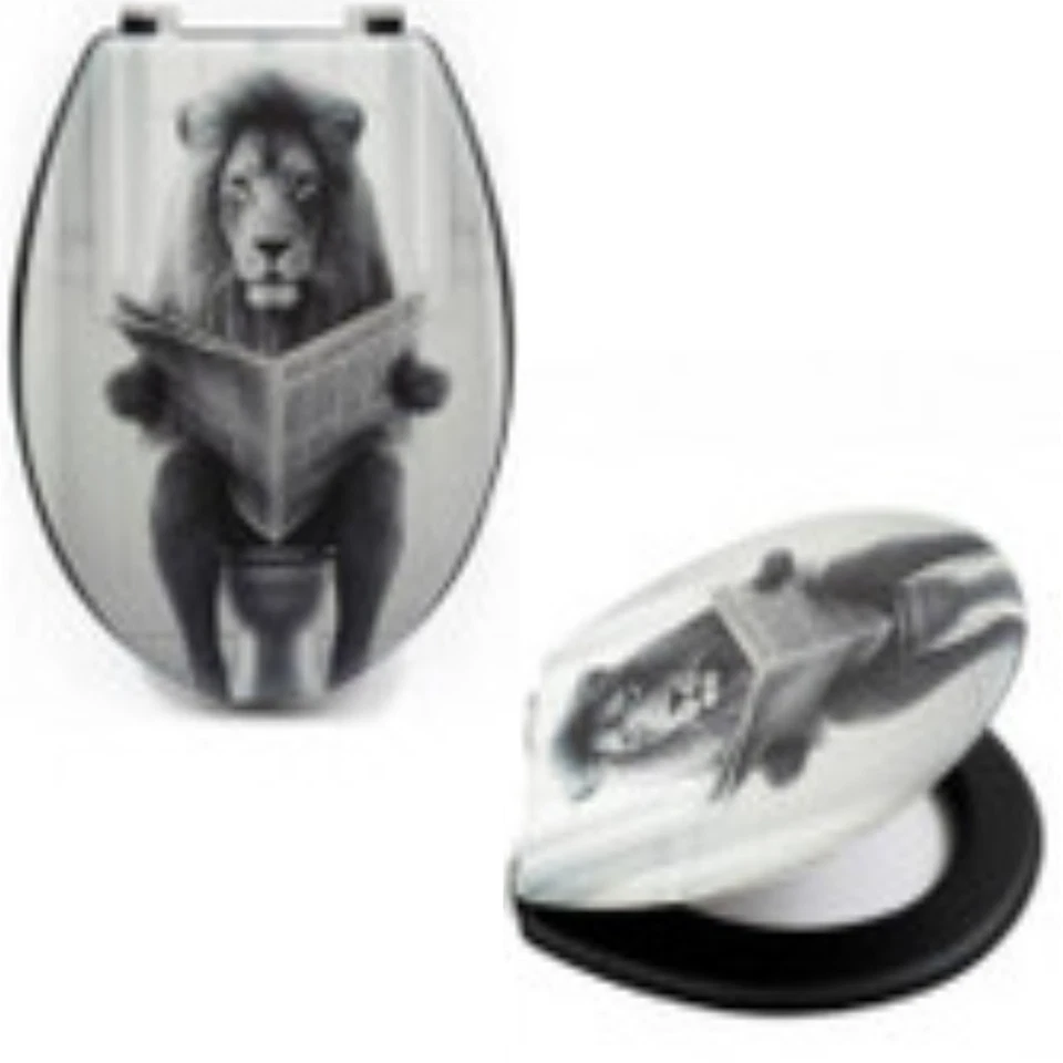 Sifcon Sitting Lion Toilet Seat BM0296 Toilet Seat Animal Lion Toilet Seat