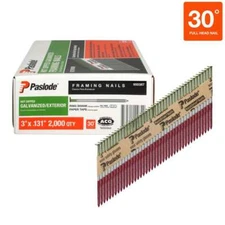 Paslode Framing Nails Galvanized Ring Paper Tape 3 in. x 0.131-Gauge (2000-Box)