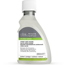 Winsor Newton Artists' Satin Varnish for Oil Painting in 75ml, 250ml or 500ml
