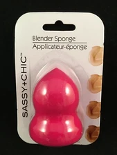 Sassy + Chic - Blender Sponge - Make Up Sponge - Face Applicator Tool - Pink - A