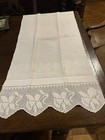 Vintage Huckaback Towel With Hand Crochet. 38”   X  17”.    — photo 5