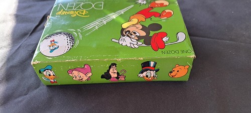 Vintage Mickey Disney Characters Titleist Acushnet 1 Dozen Golf Ball Balls Box - Picture 4 of 12