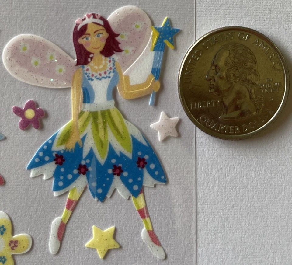 VELLUM FRIEND FAIRIES блестящий переплет наклейки (32шт) стикер • крылья • сад • палочки - Изображение 3 из 4