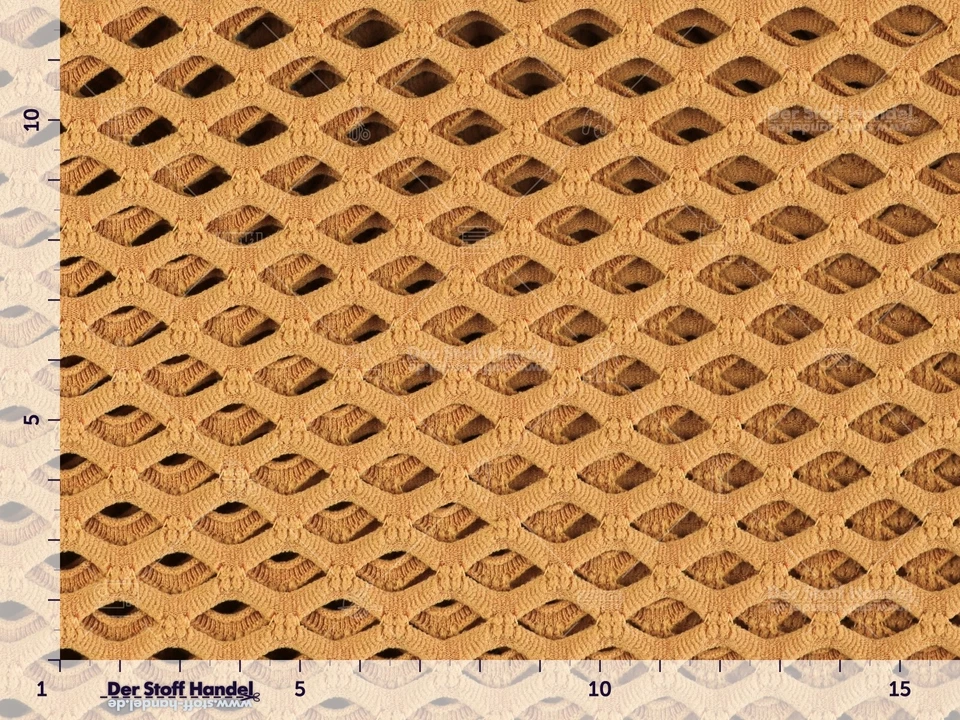 Netz Netzstoff Netzgewirke Grobmaschig Elastisch Shirts Kostüme NUDE EUR 13,98/m - Bild 2 von 2