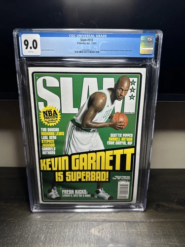 CGC 9.0 NEWSSTAND EDITION Slam Magazine(original)-Kevin Garnett-December 2007