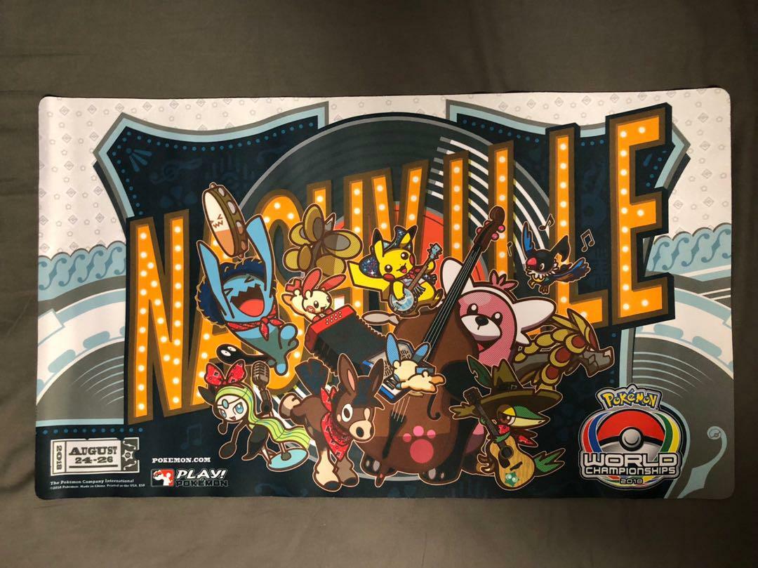 Pokemon Trading Card Game Wcs World Championship 18 Play Mat Mouse Mat Ebay