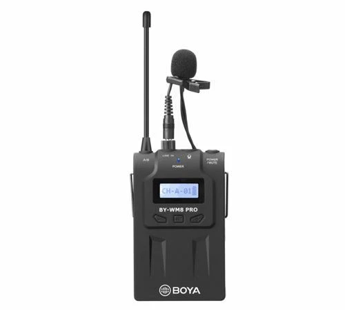 Wireless microphone Kit by BOYA = BY-WM8 PRO-K1 UHF TX RX 2 MIC (UK Stock)  BNIB - Image 3 of 4