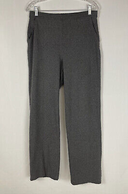 L.L. Bean Women Medium Knit Perfect Fit Pants Pull On Straight Gray ...