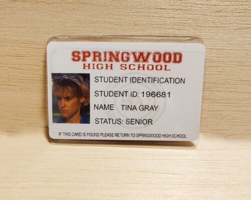 Nightmare on elm street Tina Gray springwood high school ID Card - Picture 2 of 2