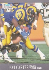 1991 Fleer Ultra NFL Los Angeles Rams Pat Carter Trading Card