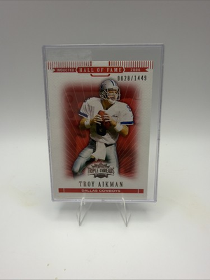 #ad Topps 2007 Triple Threads Troy Aikman #81 Cowboys NFL Football Card 1449 $9.99