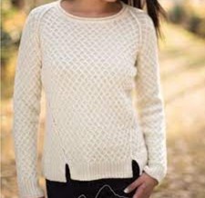 Peruvian Connection 100 Royal Alpaca Cream Knit Women Pullover Sweater Size S