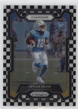 2023 Panini Prizm Rookies Black & White Checker Prizm Derius Davis #351 8mm